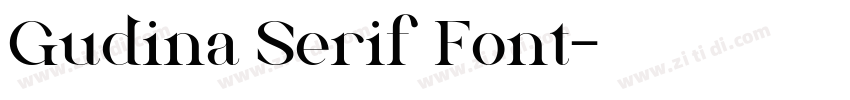 Gudina Serif Font字体转换